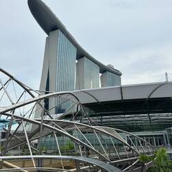 Marina Bay Sands from the Helix Bridge