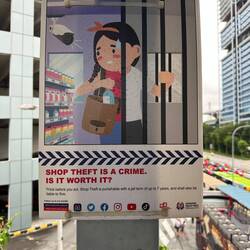 Very little crime in Singapore!