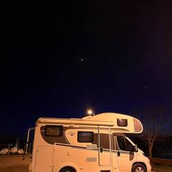 Eine Nacht auf dem Stellplatz