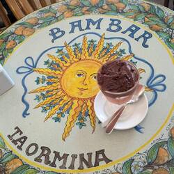 Our first granita, which is between a sorbet and ice cream