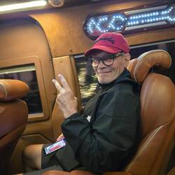 Limo van ride back to Da Nang