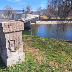 Brücke über die Reuss rüber in den Kanton Zürich