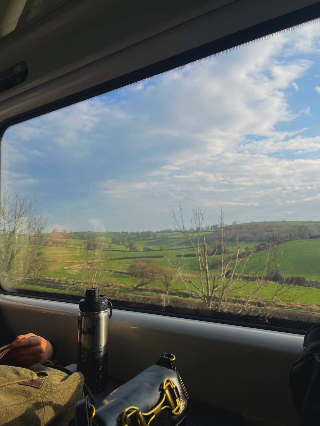 Super Aussicht währendder Fahrt