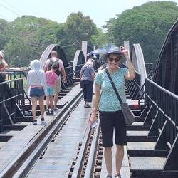 Another bird on the bridge over the River Kwai