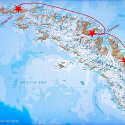 The third star on the map is where we will be landing this afternoon.
