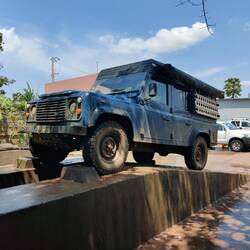 Auch von unten wird gewaschen