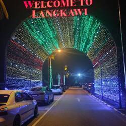 Strasse beim Dataran Lang