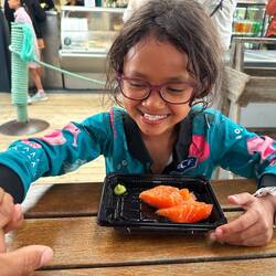 She basically ate the whole lot herself! From the scraps we were given, it was pretty damn good too