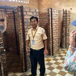 Cham - our guide - a victim at 12 years of age.