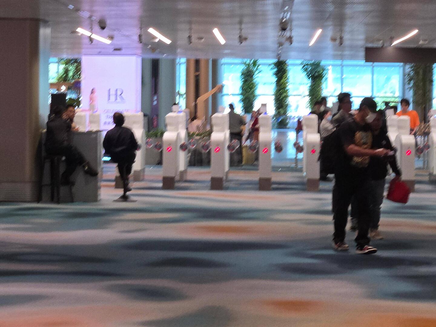 First scan at the airport