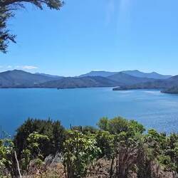 Panorama depuis Queen Charlotte wiew en amont de The Snout