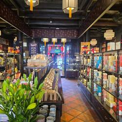 Herbalist tea shop in a historic homestead.