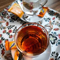 Und nachdem wir uns am Ende wieder nen richtig nass-kalten Po geholt hatten, half nur noch...