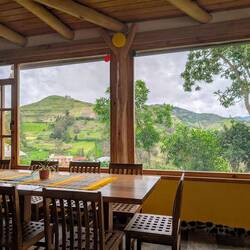 Blick aus dem Restaurant