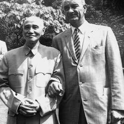 Chiang Kai-Shek with Lyndon Johnson