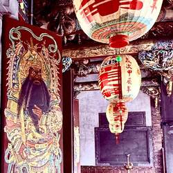 Beautiful interior of the Pao-an Temple