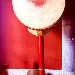 Very old drum at Pao-an Temple