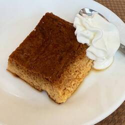 Homemade flan