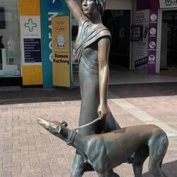 A Wave in Time depicting Shiela Williams, the daughter of AE Williams city architect/engineer