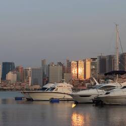 ...so auch der Parkplatz am Jachthafen