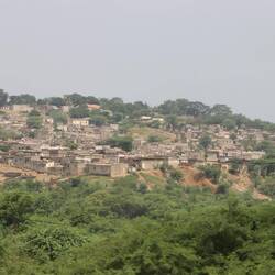 Die Vororte sind noch sehr arm...