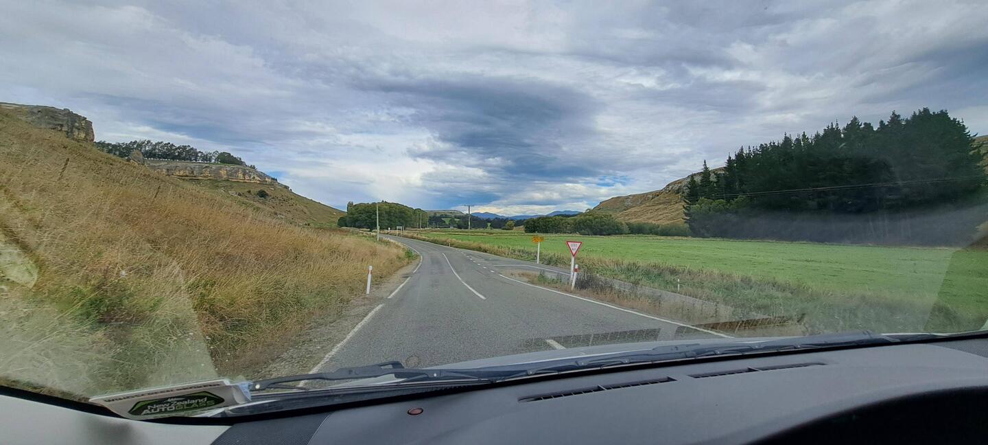 Despite the cloudy skies, the landscapes were still beautiful.