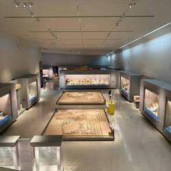 Pottery and remains of Roman mosaics