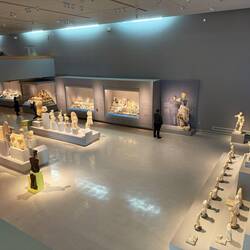 Lots of beautiful pottery and sculptures at the archeological museum
