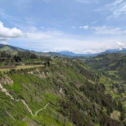 Die helle Linie bin ich hoch gekommen