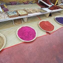 Various pigments and scents used for incense