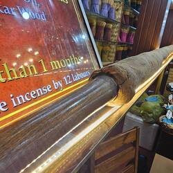 DJ was quite taken with this "world's largest stick of incense"