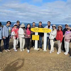 We had to wrestle w/ the trip leader of this group to get a moment here... (LOL)