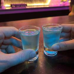 The pub crawl starts with free shots of unspecified liquid known only as 'Black cock'
