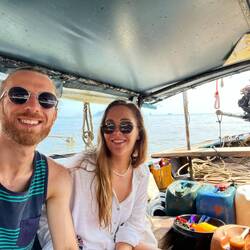Long tail boat to Railay on recovery day