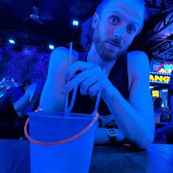 Alcohol bucket and pub crawl vest