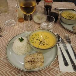 Gmüescurry mit Ris und früschem Fisch