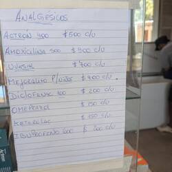 Antibiotica sold on the campsite 😔