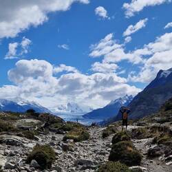 Ond plötzlech esch er do gsi, de Gletscher