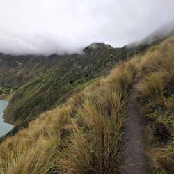 Der untere Weg am Anfang