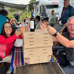 Die Pizza ist angekommen