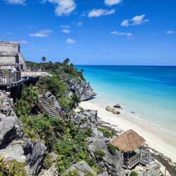 El Castillo und Playa Ruinas, Zona Arqueológica