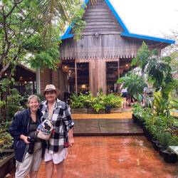 Cooking school (Moira and Julie).
