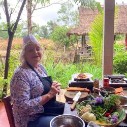 Janette with her winning dish.