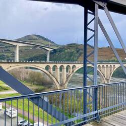 Brückenstelldichein in Peso da Régua