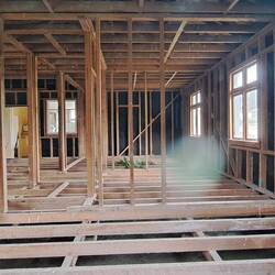 The building interiors were in various states of completion/revovation.