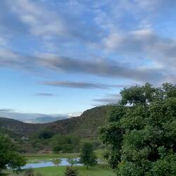 Aussicht von unserem Zimmer am Morgen