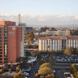 Bye, Disneyland! (It's there, way in the distance)