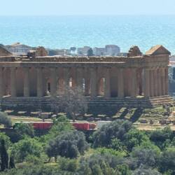 Temple of Concordia at Agrigento, from afar