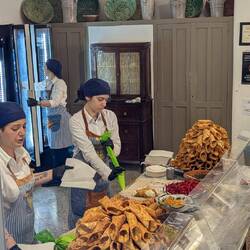 Holy Cannoli! It's the bakery inside the church courtyard of Santa Catarina
