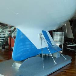 The hull which hellped them win the Americas cup